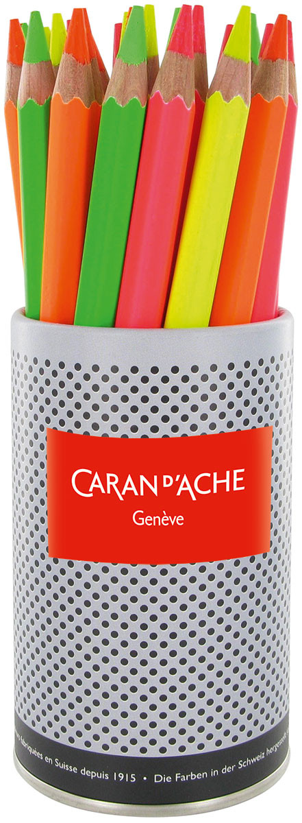 Caran d'Ache Fluorescent Pencils - Assorted Colours (Pack of 30)