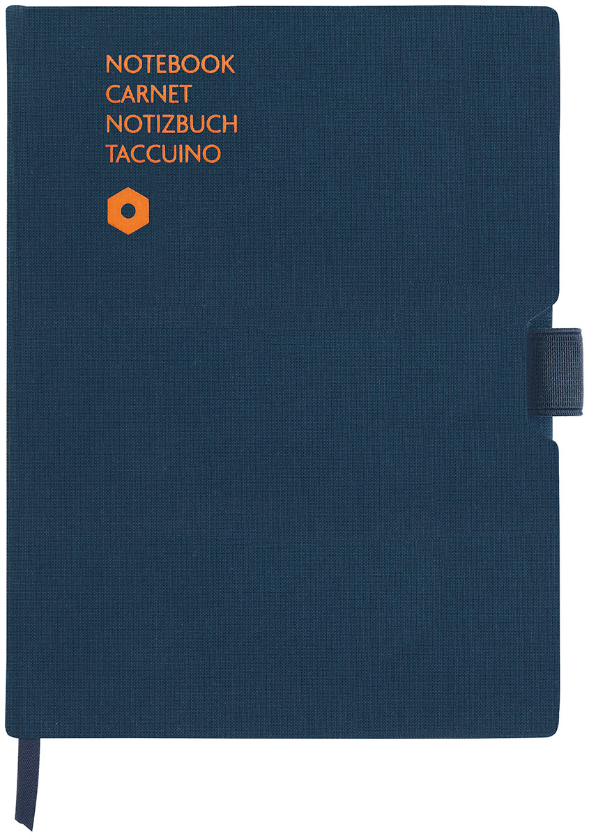 Caran d Ache Office Notebook A5 Canvas Blue CD454.404 The Online Pen Company