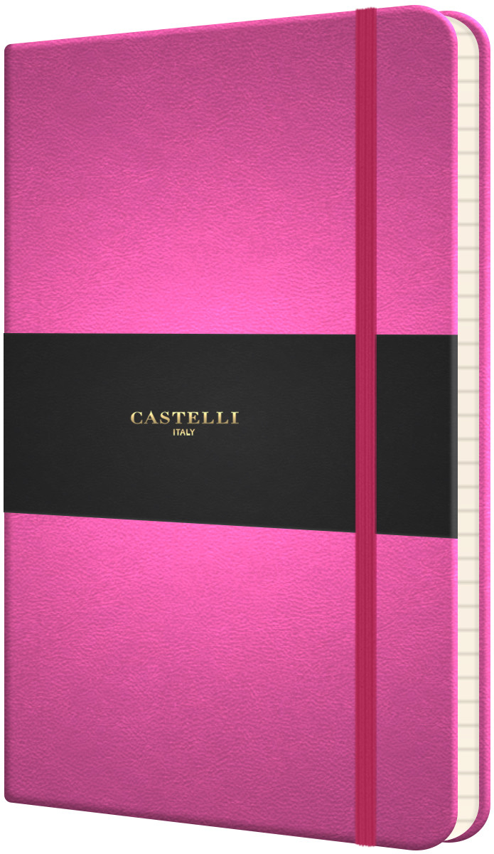 Castelli Flexible Medium Notebook - Ruled - Pink