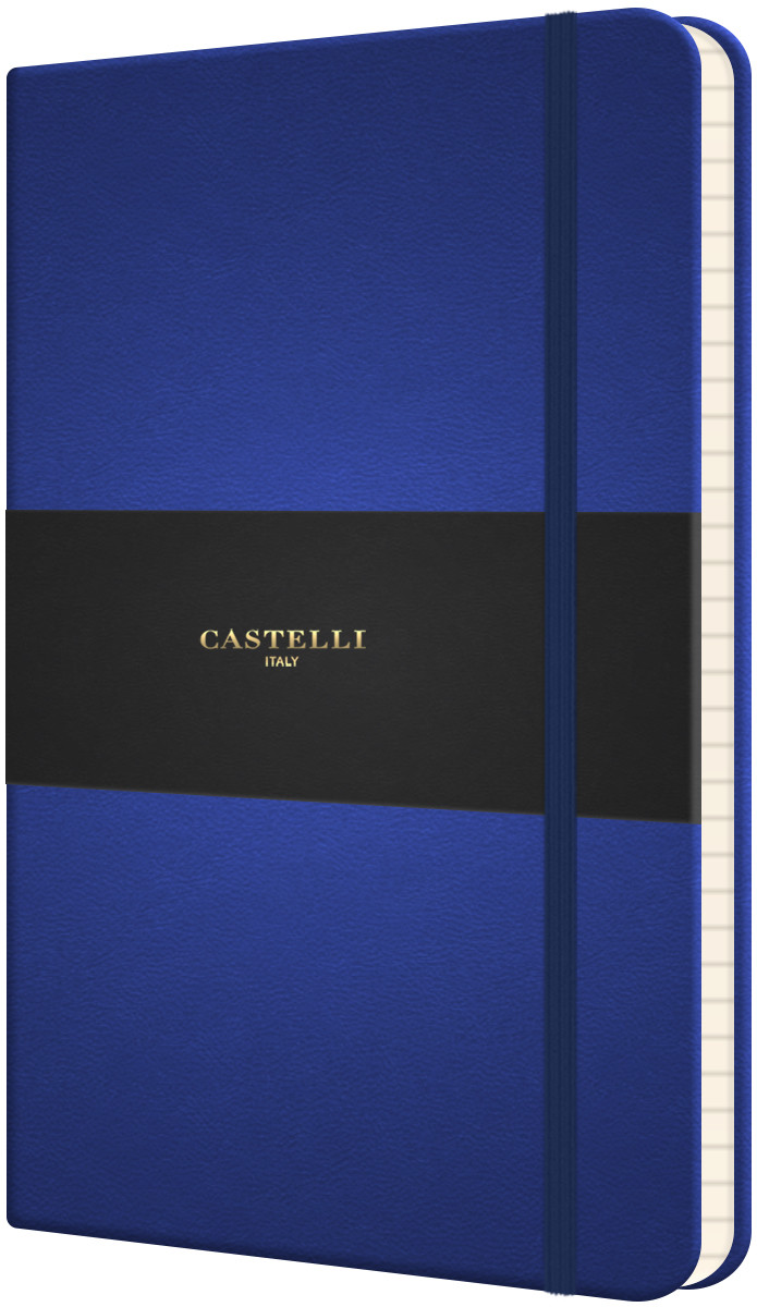 Castelli Flexible Medium Notebook - Ruled - China Blue