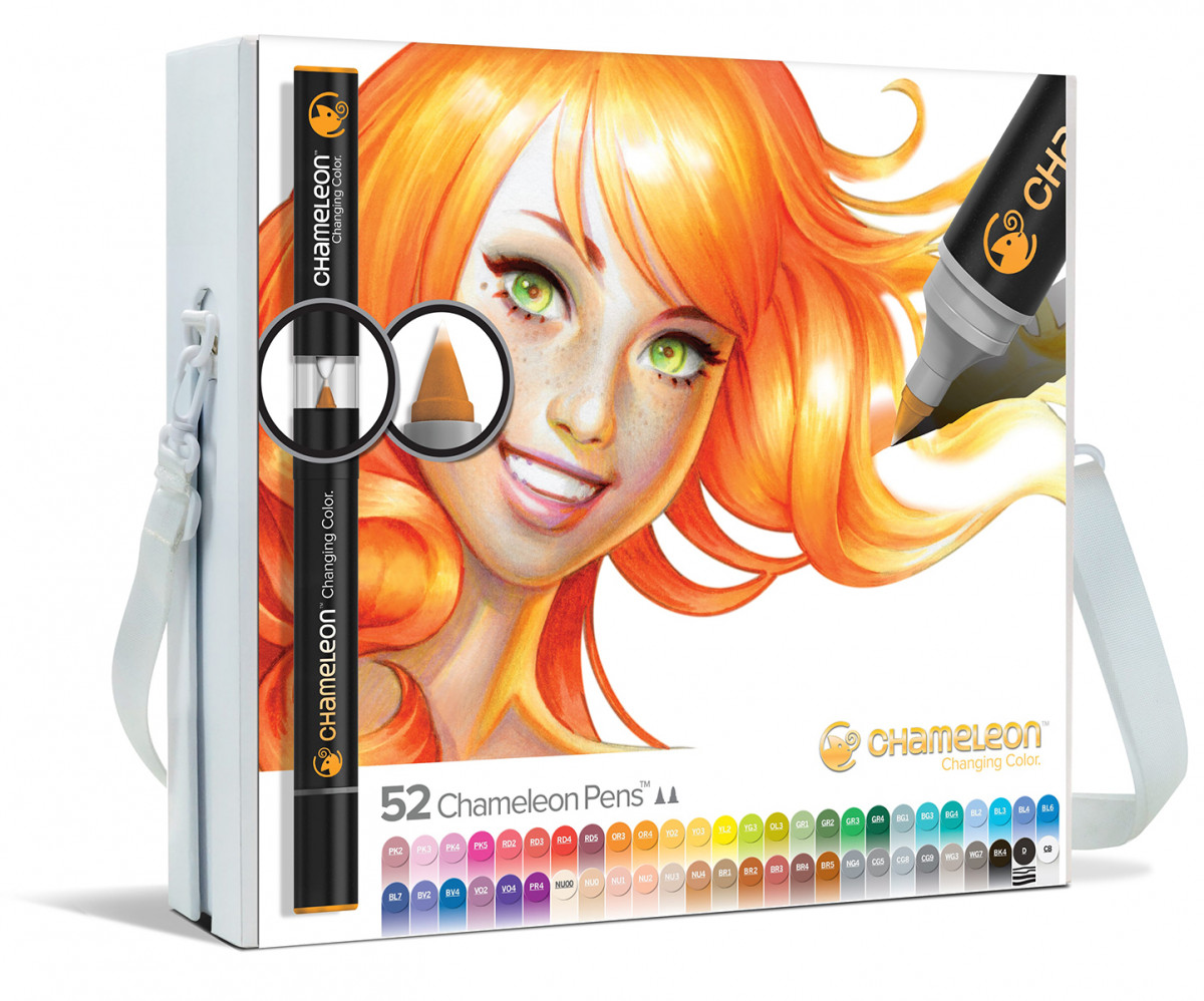 Chameleon Blendable Marker Pens - Assorted Colours (Super Set of 52)