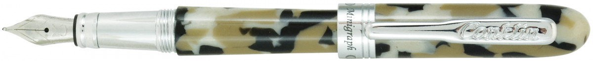 Conklin Minigraph Fountain Pen - White Satin