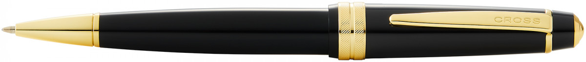 Cross Bailey Light Ballpoint Pen - Black Resin Gold Plated Trim