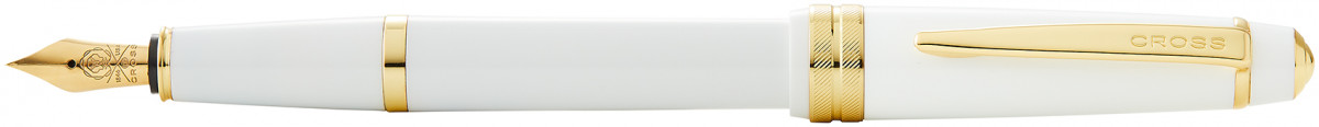 Cross Bailey Light Fountain Pen - White Resin with Gold Plated Trim