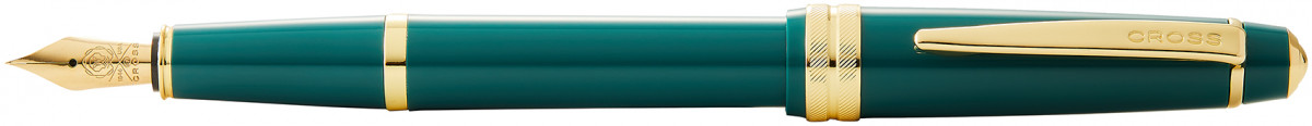 Cross Bailey Light Fountain Pen - Green Resin with Gold Plated Trim