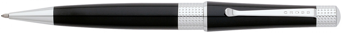 Cross Beverly Ballpoint Pen - Black Lacquer Chrome Trim
