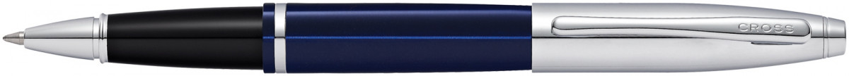 Cross Calais Rollerball Pen - Translucent Blue Chrome Trim