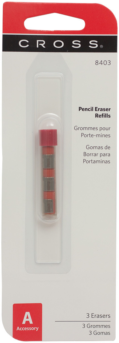 Cross Pencil Erasers - 0.9mm (Pack of 3)