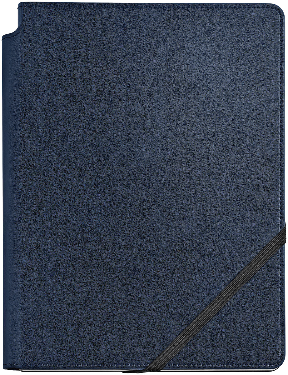 Cross Dotted Leather Journal - Midnight Blue - Large