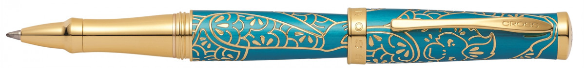 Cross Sauvage Rollerball Pen - Tibetan Teal Gold Trim (Special Edition)