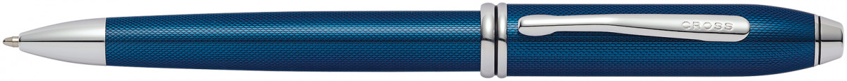 Cross Townsend Ballpoint Pen - Quartz Blue Chrome Trim