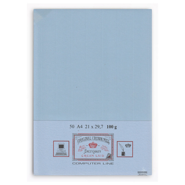 Crown Mill Computer Line A4 100gsm Paper - Pack of 100 - Blue