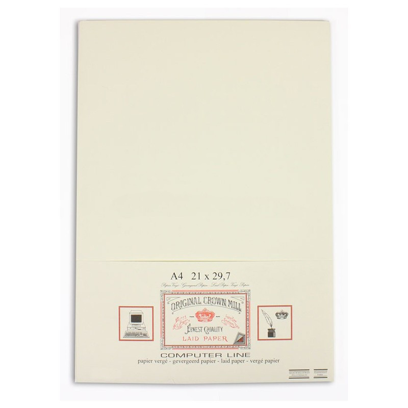 Crown Mill Computer Line A4 135gsm Paper - Pack of 100 - Cream