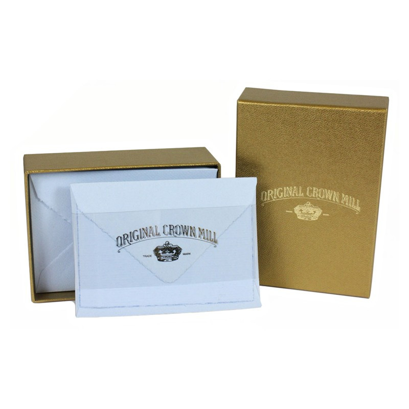 Crown Mill Golden Line B5 280gsm Set of 25 Cards and Envelopes - Blue