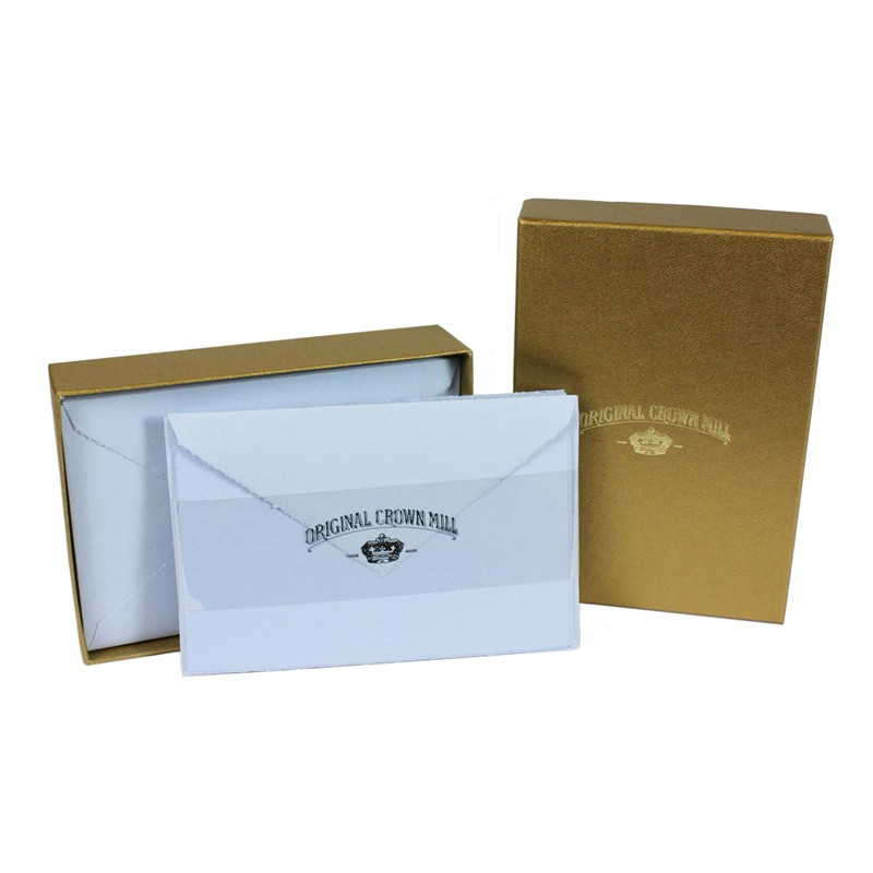 Crown Mill Golden Line 9.5x14.5 280gsm Set of 25 Cards and Envelopes - Blue