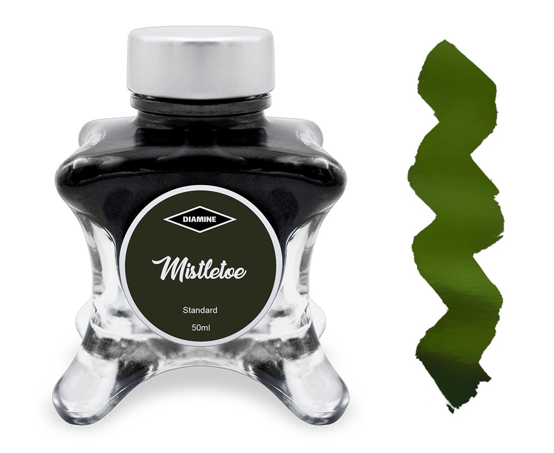 Diamine Inkvent Christmas Ink Bottle 50ml - Mistletoe