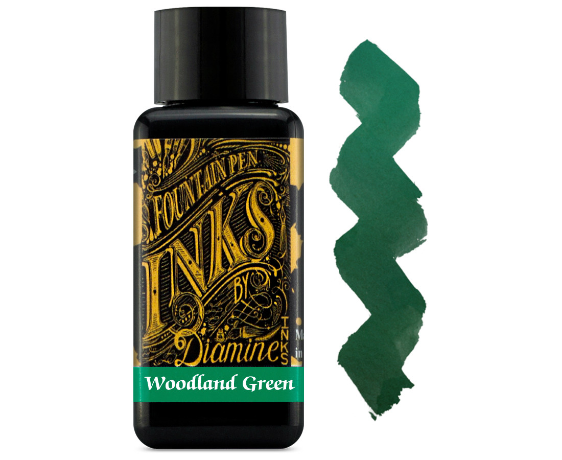 Diamine Ink Bottle 30ml - Woodland Green