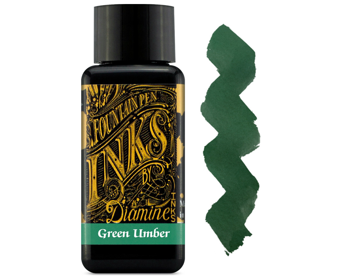 Diamine Ink Bottle 30ml - Green Umber