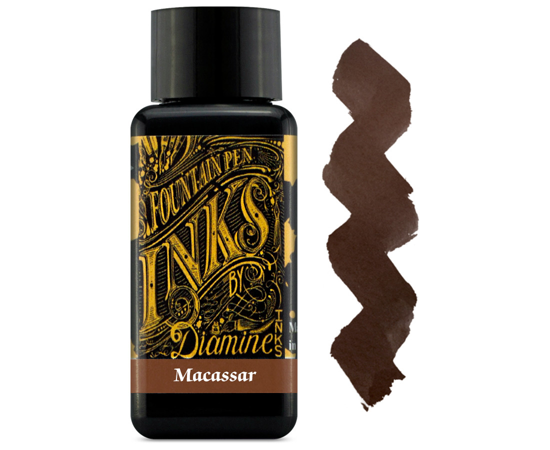 Diamine Ink Bottle 30ml - Macassar