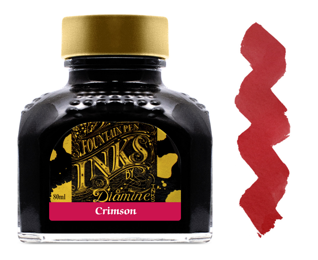 Diamine Ink Bottle 80ml - Crimson