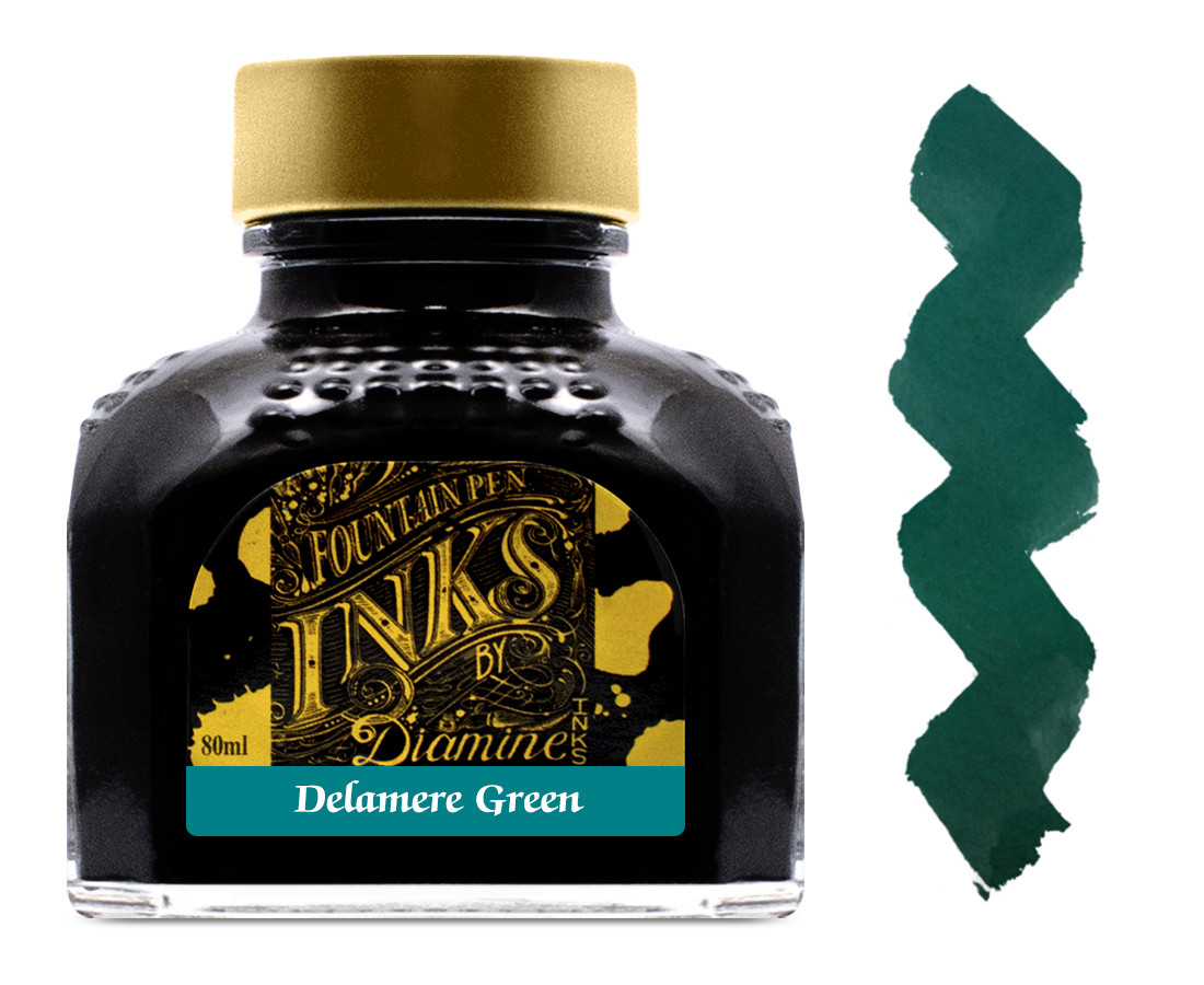 Diamine Ink Bottle 80ml - Delamere Green