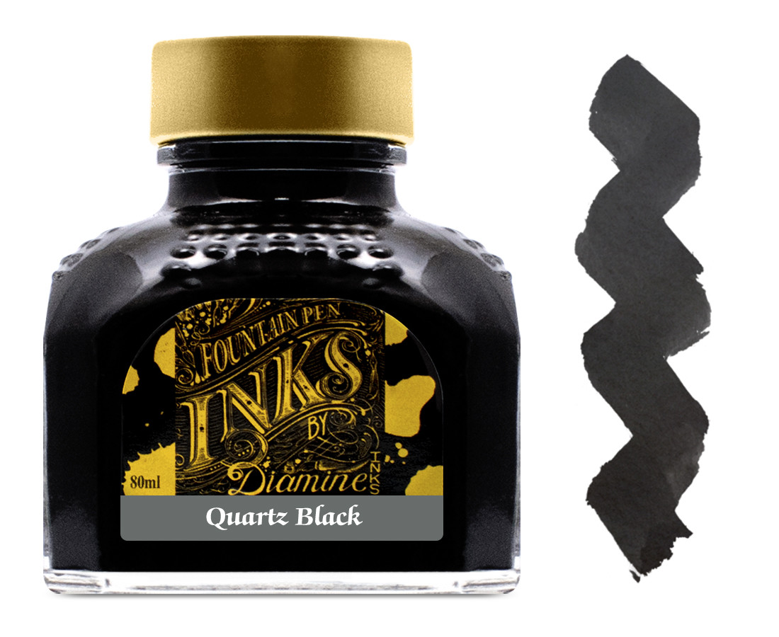Diamine Ink Bottle 80ml - Quartz Black