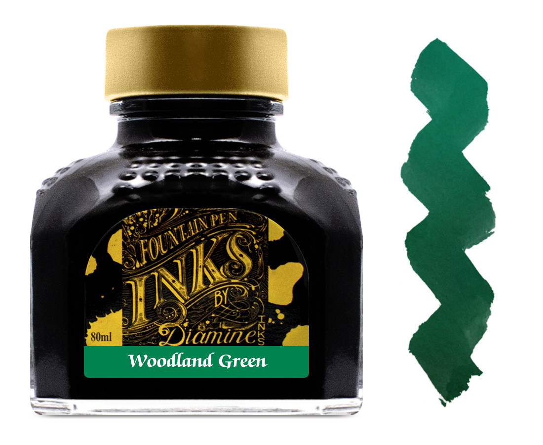 Diamine Ink Bottle 80ml - Woodland Green