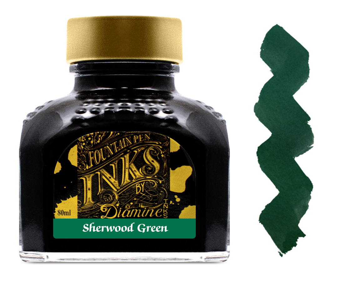 Diamine Ink Bottle 80ml - Sherwood Green