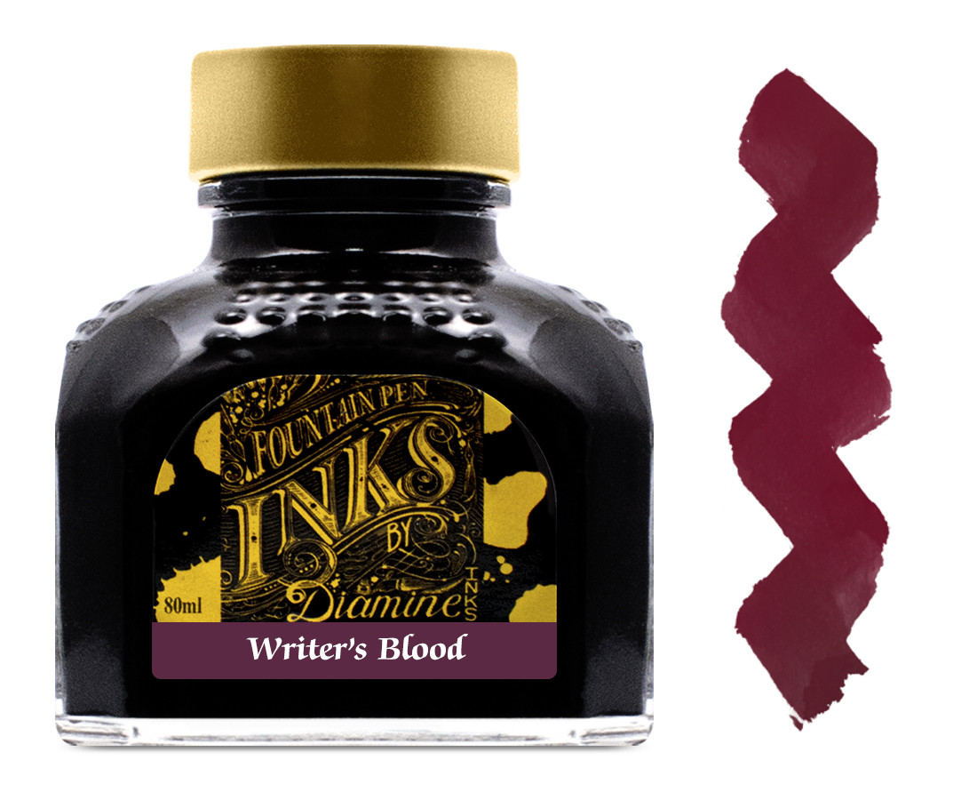 Diamine Ink Bottle 80ml - Writers Blood