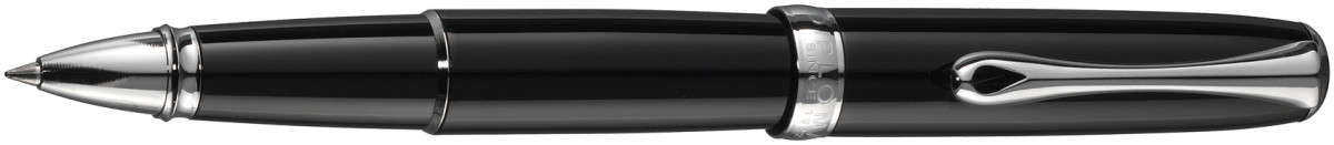 Diplomat Excellence A2 Rollerball Pen - Black Lacquer Chrome Trim