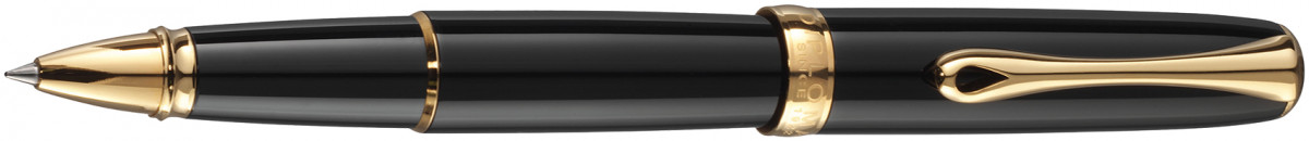 Diplomat Excellence A2 Rollerball Pen - Black Lacquer Gold Trim