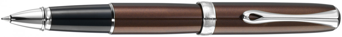 Diplomat Excellence A2 Rollerball Pen - Marrakesh Brown Chrome Trim