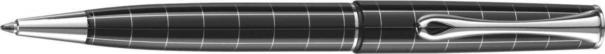 Diplomat Optimist Ballpoint Pen - 'Rhomb' Pattern Gloss Black