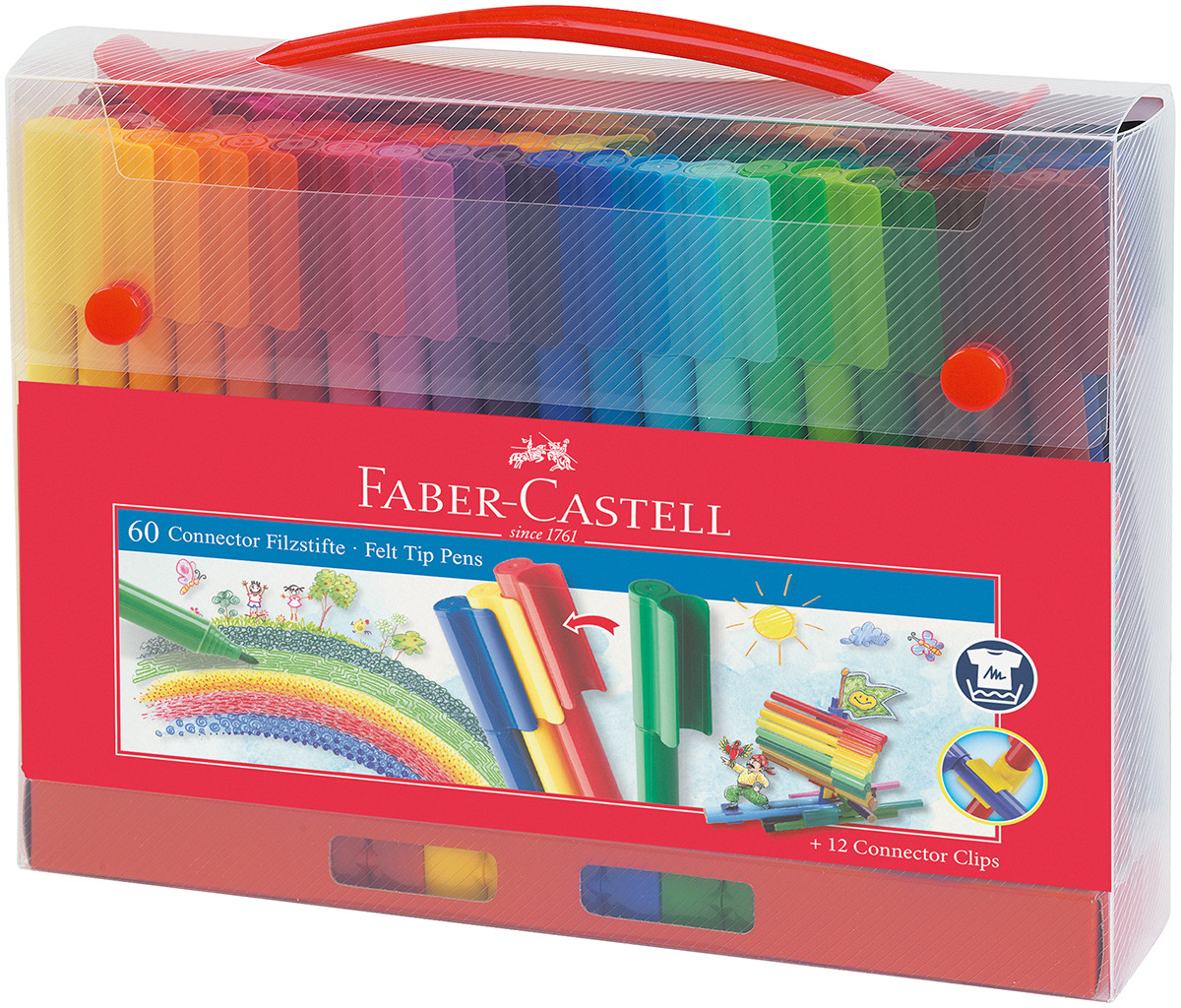 Faber Castell Fibre Tip Colour Pens Pack of 12 / 20 Colours Markers 