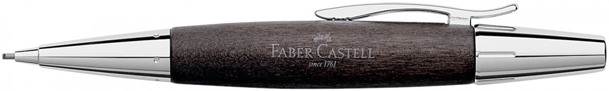 Faber-Castell e-motion Pencil - Black Wood and Chrome