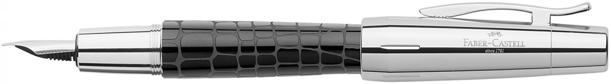 Faber-Castell e-motion Fountain Pen - Croco Black