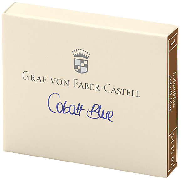 Graf Von Faber-Castell Confezione 6 Cartucce Di Inchiostro Blu Cobalto 