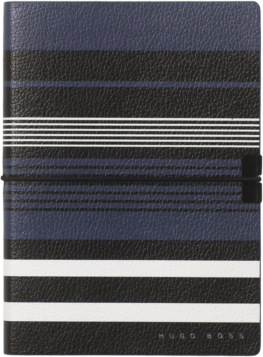 Hugo Boss Storyline A6 Notepad - Blue Stripes