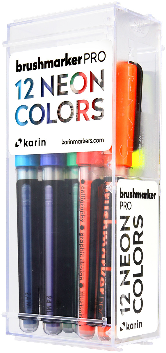 Karin Brushmarker PRO Set - Neon Colours (Pack of 12)