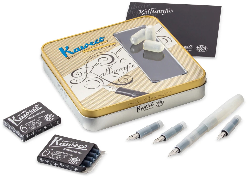 Kaweco Frosted Sport Calligraphy Set - Natural Coconut (Large)