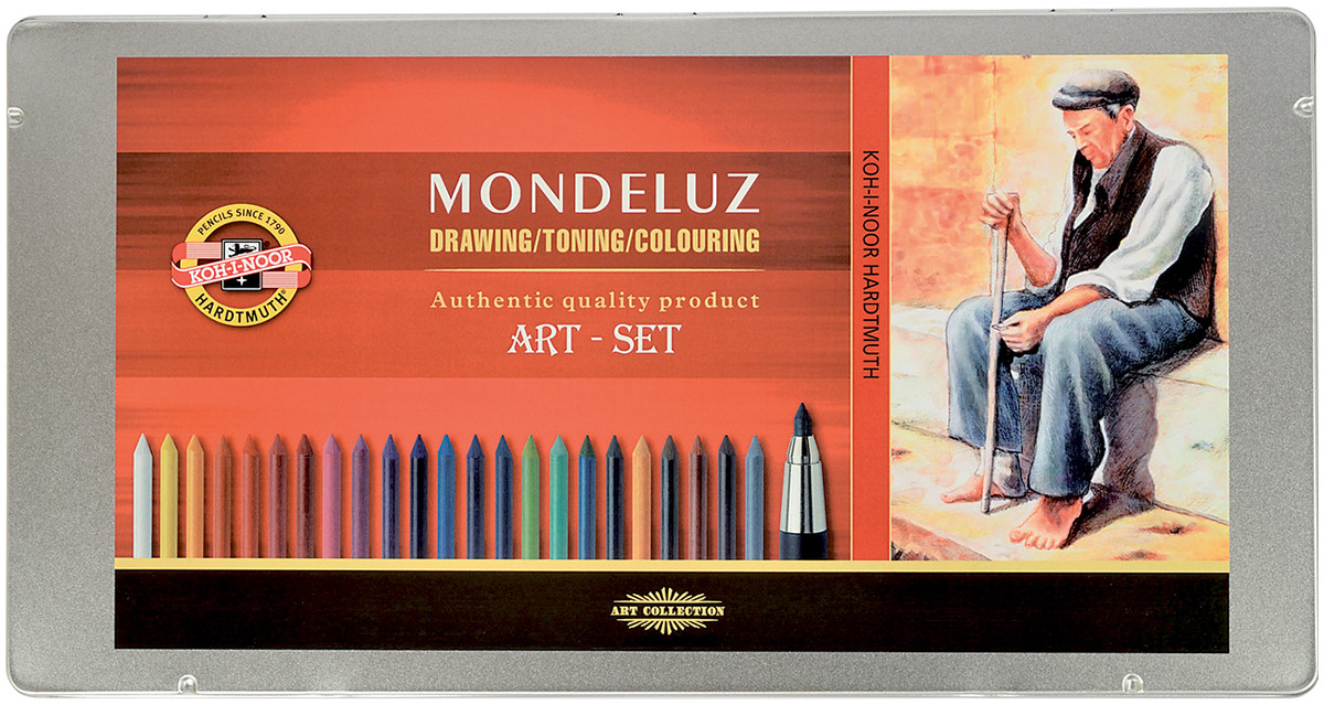 Koh-I-Noor 3796 Aquarell Mondeluz Drawing Set - Assorted Colours