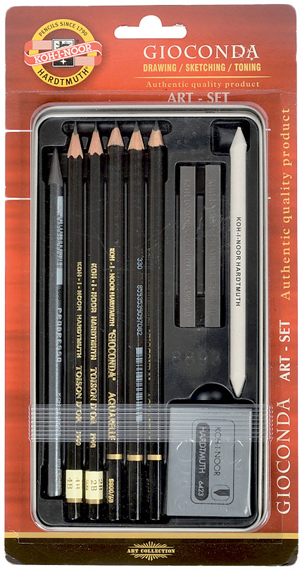 Koh-I-Noor 8893 Sketching Set - Assorted Gift Tin (Blister Pack)