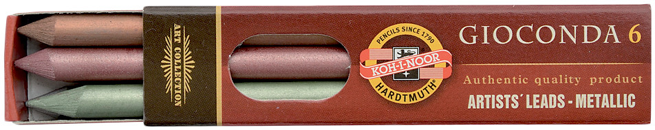 Koh-I-Noor 4380 Metallic Coloured Leads - 5.6mm x 80mm (Pack of 6)