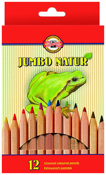 Koh-I-Noor 2172 Jumbo Coloured Pencils - Assorted Colours (Pack of 12)