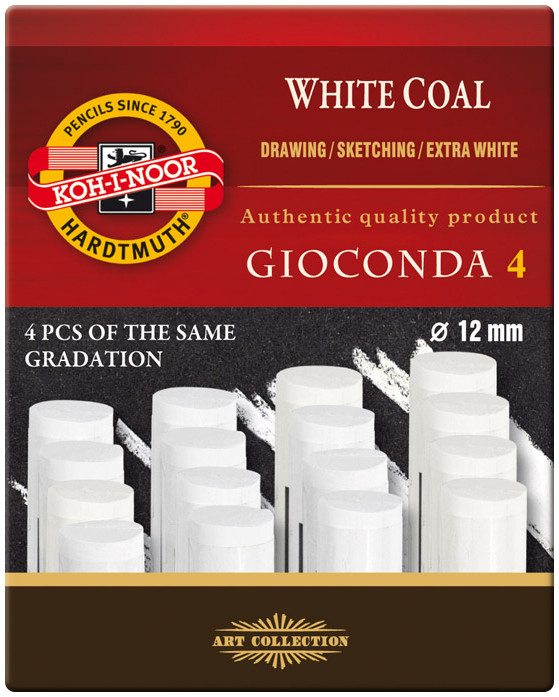 Koh-I-Noor 8692 Artificial Extra White Coals - Medium (Pack of 4)