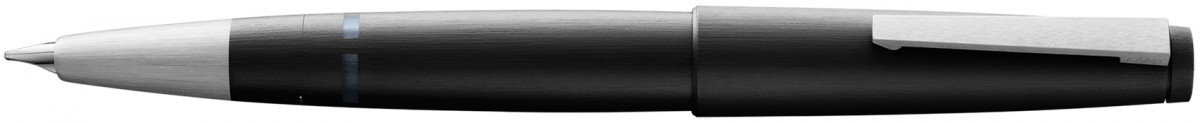 Lamy 2000 Fountain Pen - Matte Black Chrome Trim with Solid 14K Gold Nib
