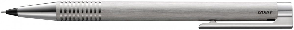 Lamy Logo Mechanical Pencil - Brushed Stainless Steel Chrome Trim - 0.7mm