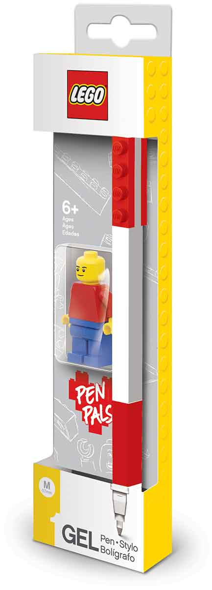 Lego 2.0 Minifigure & Gel Pen Set - Red