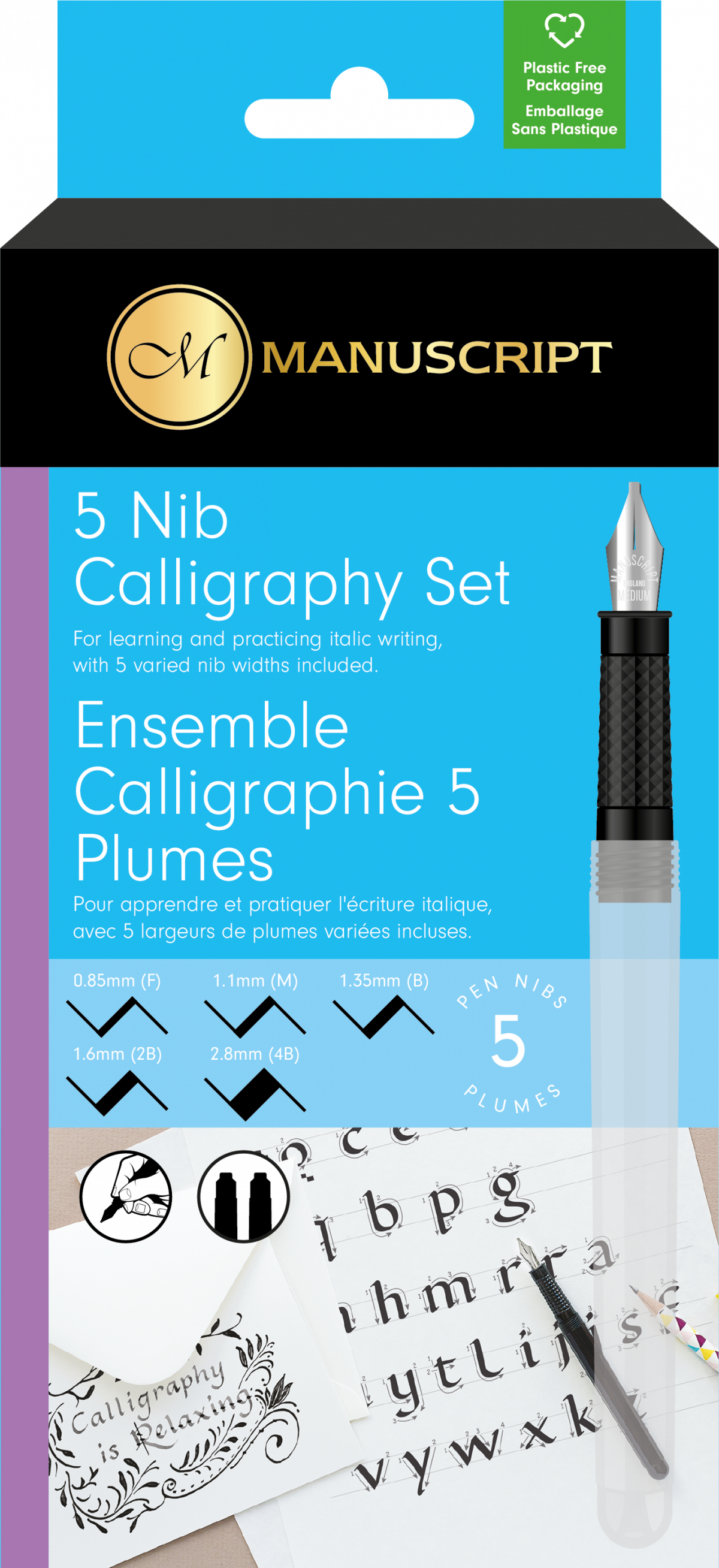 Artway Dip Pen Set with 5 Drawing & Calligraphy Nibs