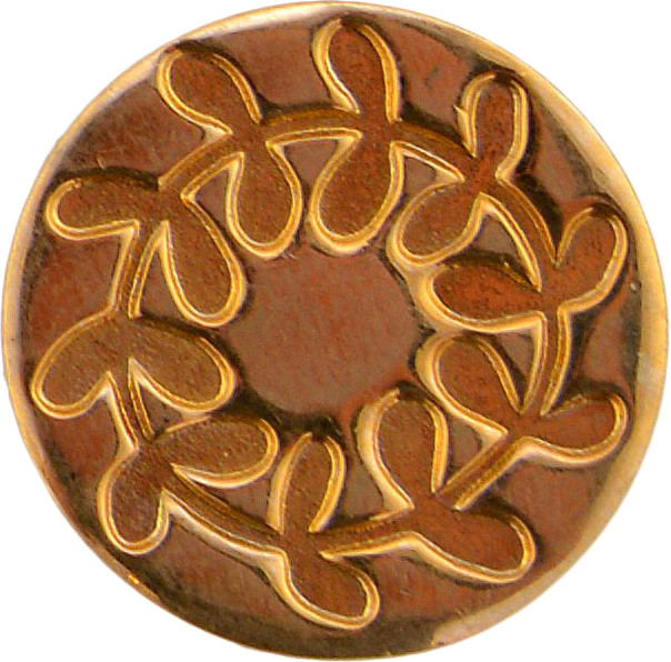 Fleur De Lys Manuscript Decorative Wax Sealing 17mm Coin Seal 
